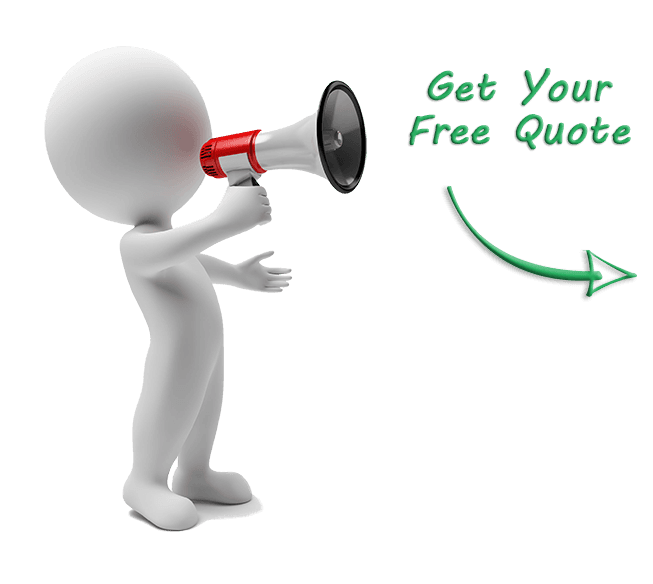 get your free quote 3d small people arrow